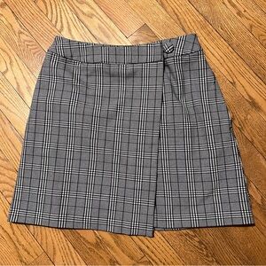a new day Black and White Plaid Mini Skirt